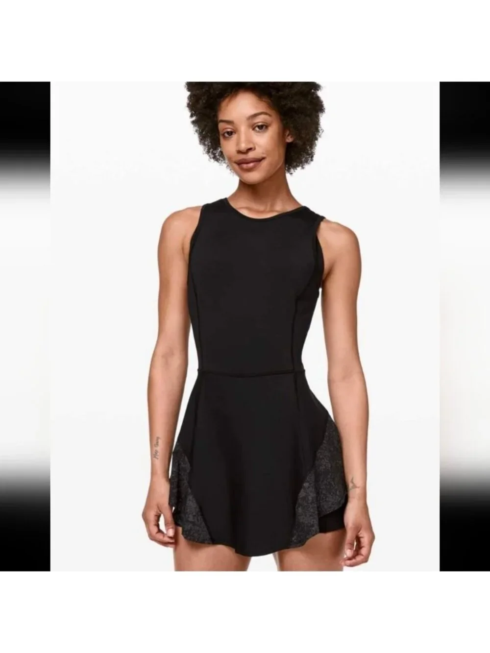 Lululemon Reflective Serene Stride Dress Black